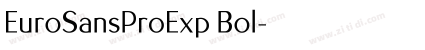 EuroSansProExp Bol字体转换